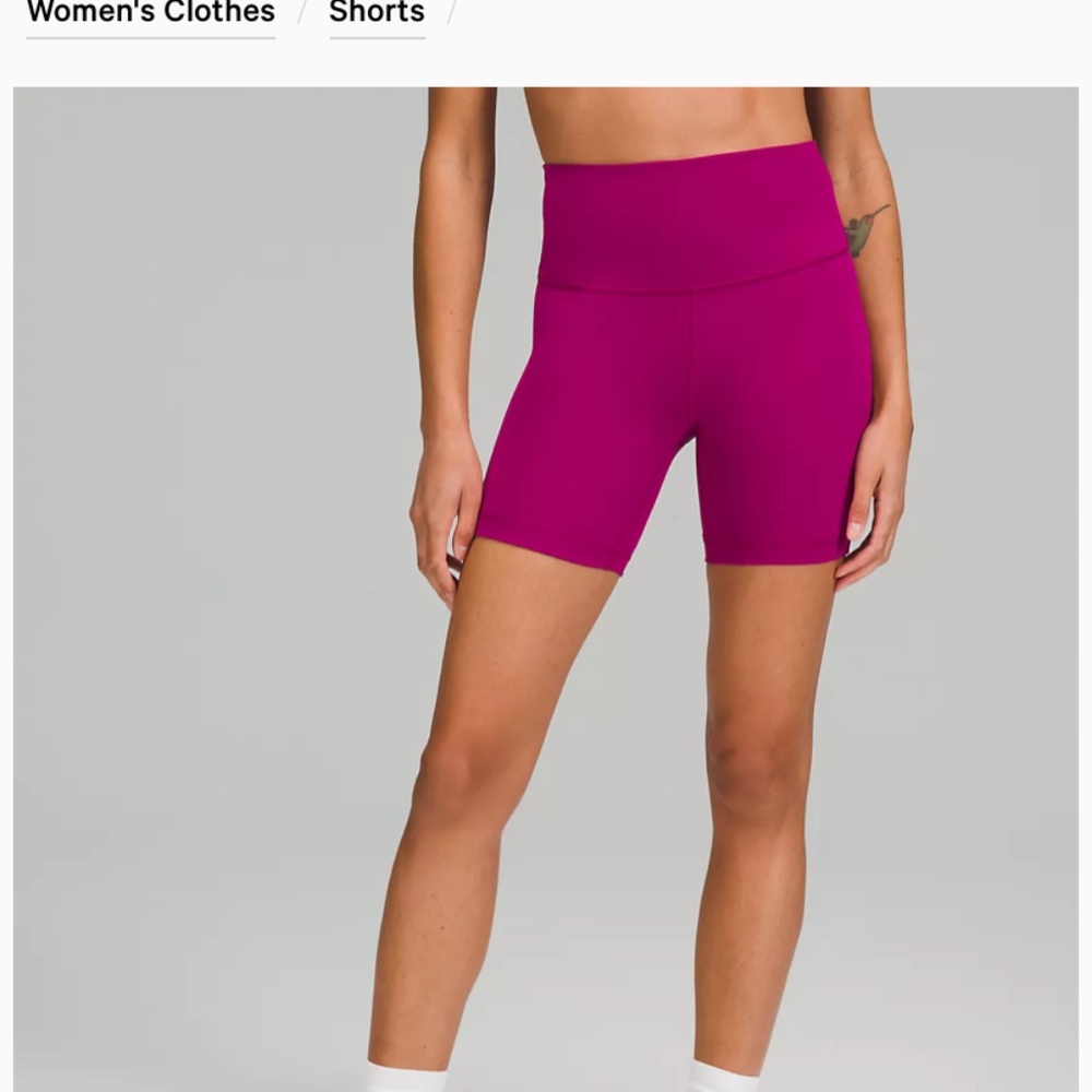 Lulemon wunder train HR short 6 inch